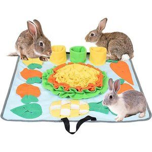 22inchX22inch Foraging Rabbit Snuffle Mat Enrichment Toy Washable Pet